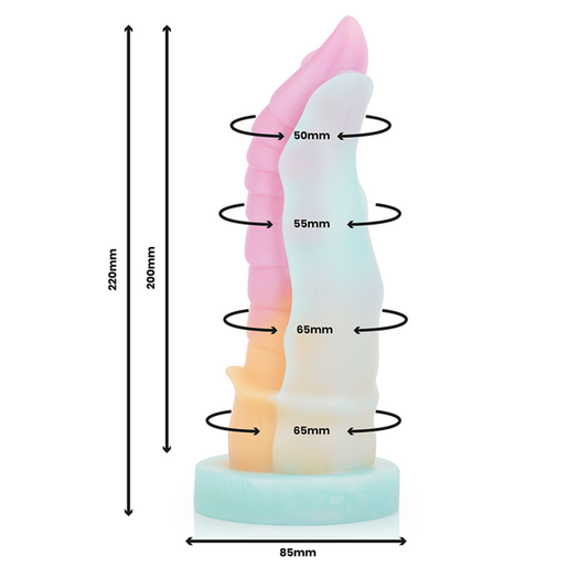 Dildo EPIC Kelpie forma di cavallo dello spirito dell'acqua, dettagli realistici e morbidi, per uso intimo e stimolazione.