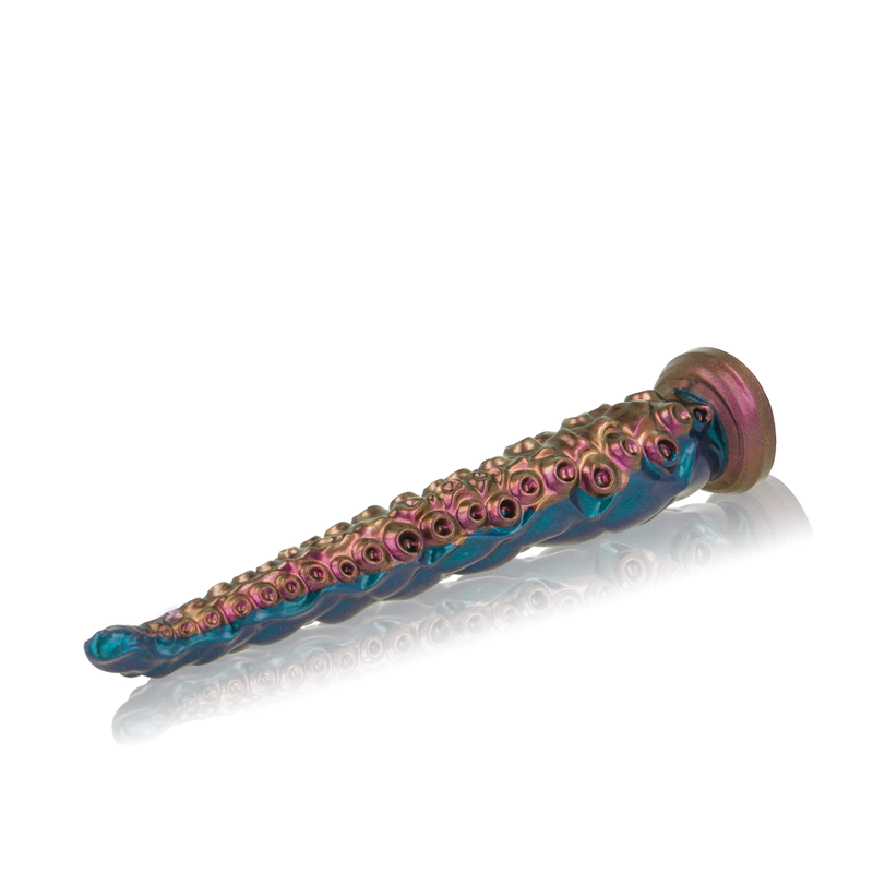Dildo tentacolo EPIC di piccole dimensioni, in silicone, con dettagli a tentacolo, ideale per stimolazione aggiuntiva e divertimento.
