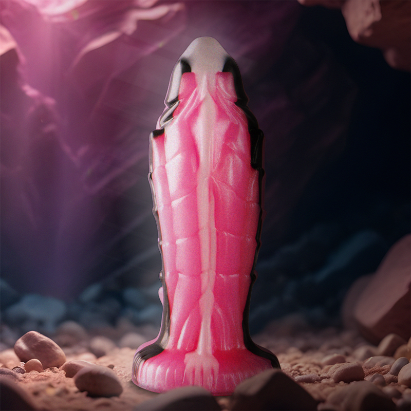 Dildo Epic Triton La Forza del Rettile, realistico con texture dettagliata, in silicone, colore naturale, per stimolazione intensa.