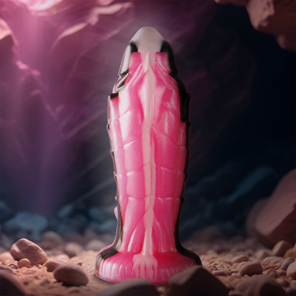 Dildo Epic Triton La Forza del Rettile, realistico con texture dettagliata, in silicone, colore naturale, per stimolazione intensa.
