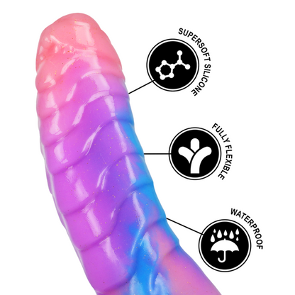 Custodia per dildo EPIC Empusa, protezione resistente in silicone con design dettagliato, ideale per preservare e trasportare il giocattolo.