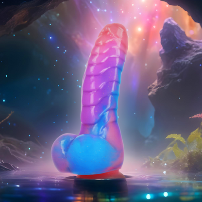 Dildo EPIC Empusa Guardian di Epic, dettaglio del design realistico e dettagliato, in vista frontale su sfondo neutro.