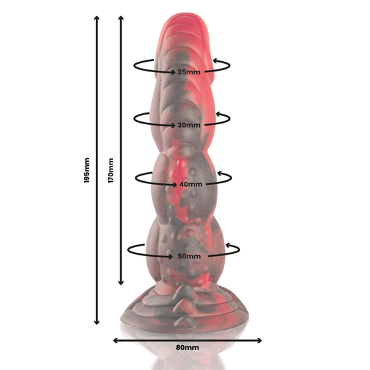 Dildo di Ares di Epic, con dettagli realistici, usato come accessorio di gioco erotico, in modo discreto e naturale.