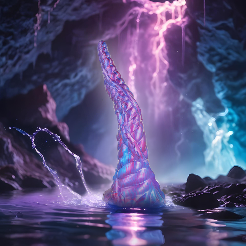 Dildo in silicone EPIC Nokken Creatura dell'Acqua, design realistico e dettagliato, in tonalità naturale, per piacere e stimolazione