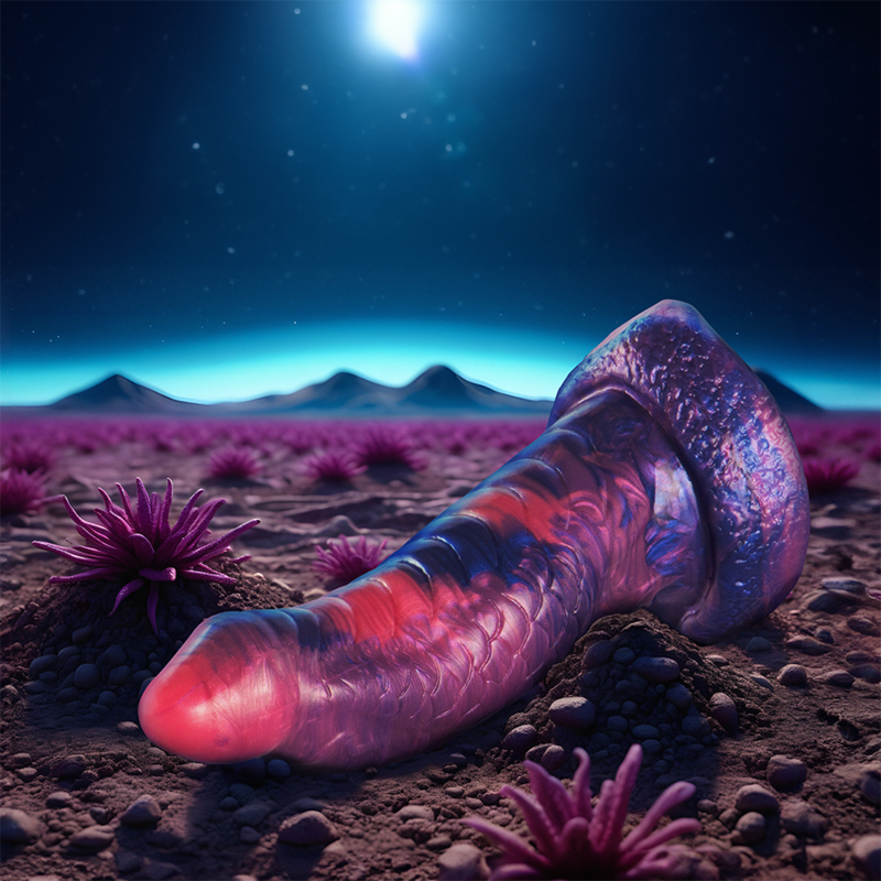 Dildo Medusa EPIC Piacere Pietrificante, dettagli realistici e texture vibrante, in silicone di alta qualità.