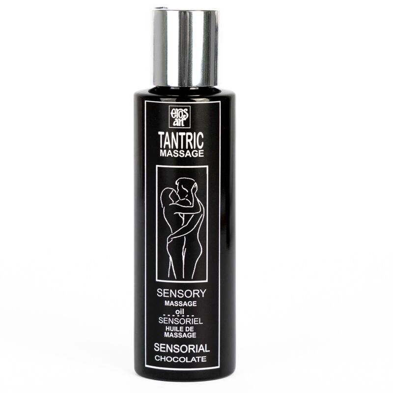 Olio da massaggio tantrico naturale EROS-ART con aroma di cioccolato, bottiglia da 100 ml, ideale per momenti di intimità e relax
