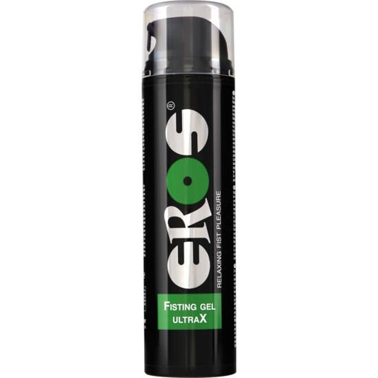 Gel lubrificante rilassante EROS ANAL FISTING, 200 ml, nella confezione con etichetta EROS CLASSIC LINE, bottiglia trasparente.