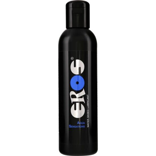 Lubrificante a base acqua EROS AQUA SENSAZIONI della linea EROS CLASSIC, flacone da 500 ml.