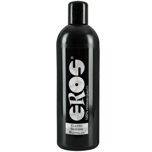 Eros Classic Line Bodyglide in silicone classico, flacone da 500 ml, crema liscia e idratante per la pelle.