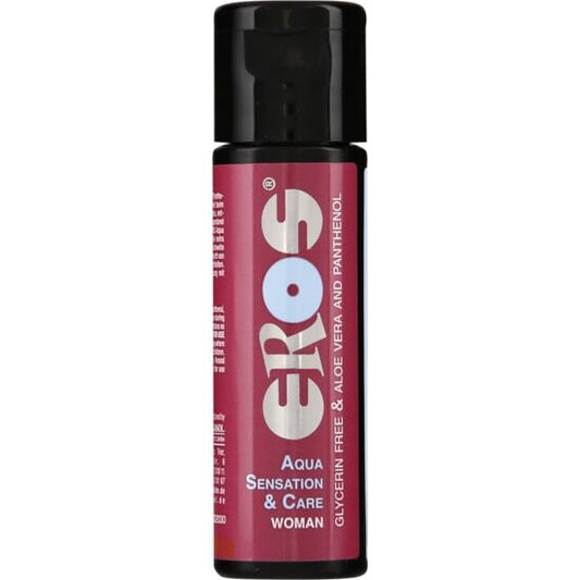 Lubrificante medicinale a base d'acqua EROS Classic Line per donna, 30 ml, bottiglia con etichetta e tappo.