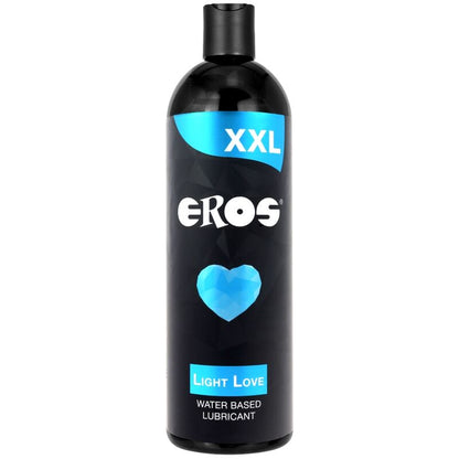 Gel lubrificante EROS XXL Light Love a base acqua, 600 ml, della linea Classic, per uso intimo e sensuale.