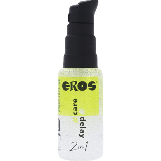 Lubrificante EROS LUBE CARE DELAY da 30 ml, formato compatto, ideale per prolungare la durata del piacere.