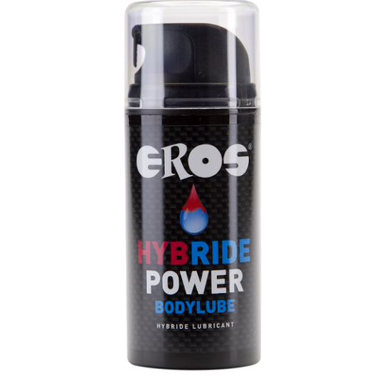 Lubrificante corpo EROS POWER LINE Power Bodylube da 100 ml, flacone con etichetta bianca e dispositivo spray.