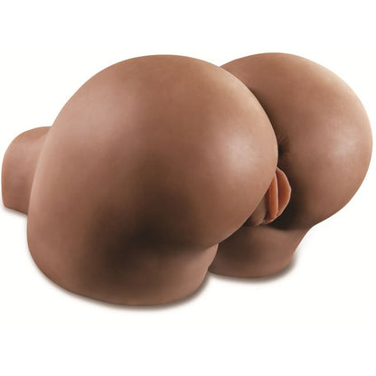 Extrema Toyz Fuck Me Silly vagina e ano neri, realistici e dettagliati, modello per piacere sessuale, visibile nell'immagine.