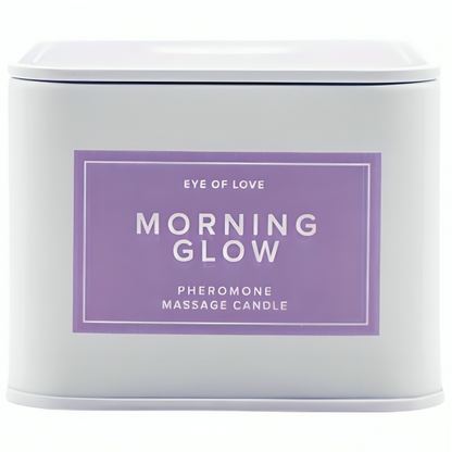 Candela da massaggio Morning Glow di Eye of Love, 150 ml, con design elegante e profumo delicato per momenti di relax.