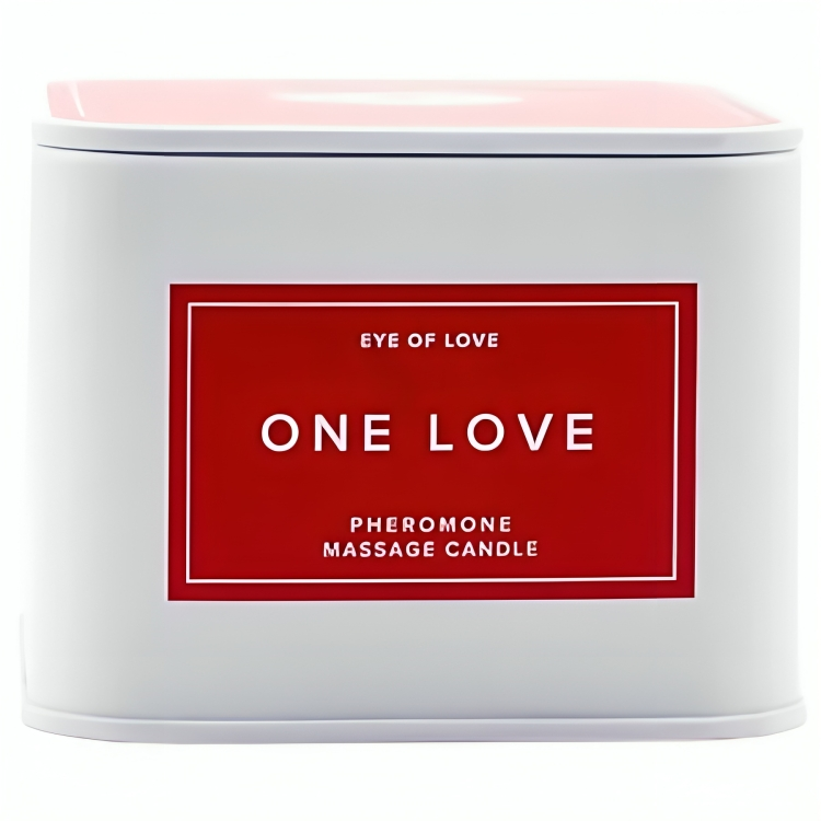 Candela da massaggio Eye of Love One Love per donne, 150 ml, con packaging elegante e crema morbida per massaggi rilassanti