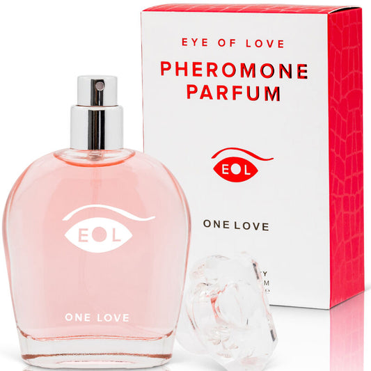 Profumo EYE OF LOVE EOL PHR DELUXE 50 ml, fragranza One Love, flacone elegante con etichetta distintiva.