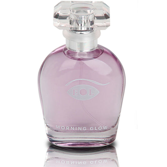 Profumo di Pheromone EYE OF LOVE EOL PHR DELUXE 50ml Morning Glow, flacone elegante con etichetta.