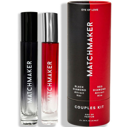 Set di due profumi di pheromone EYE OF LOVE Matchmaker per coppie, attrazione tra uomo e donna, 20 ml ciascuno