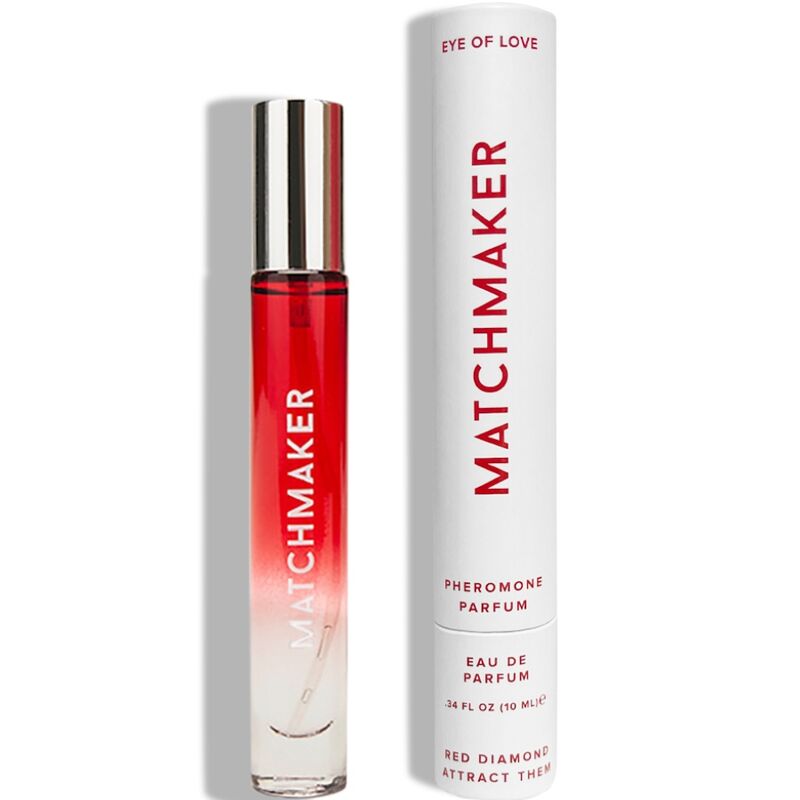 Profumo EYE OF LOVE Matchmaker Red Diamond da 10 ml, fragranza attraente e seducente per uomo e donna.