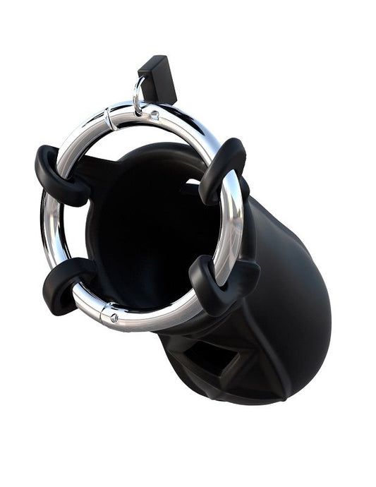 Anello sensuale Fantasy C-Ringz Touch Love in metallo con dettagli eleganti, visibile in primo piano.