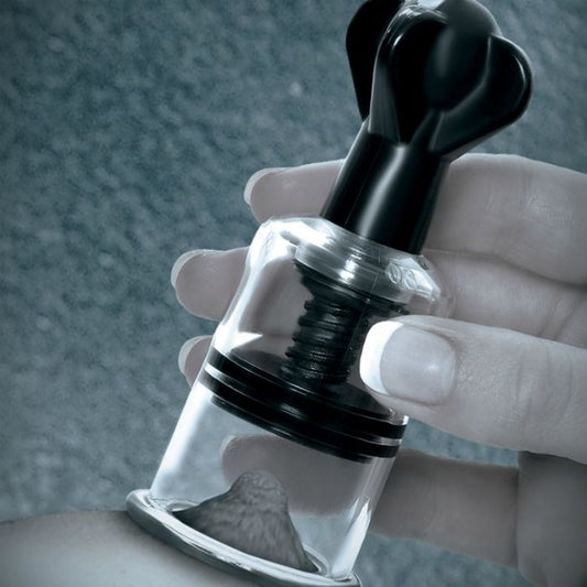 Sucker per capezzoli Fetish Fantasy Edizione Limitata, oggetto di piacere in silicone nero, visibile in primo piano.
