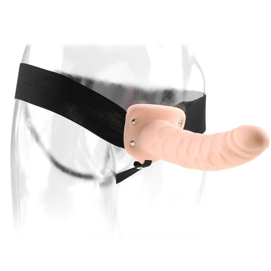Strap-on Fetish Fantasy Series da 19 cm con cavo naturale, modello in silicone realistico per uso erotico.