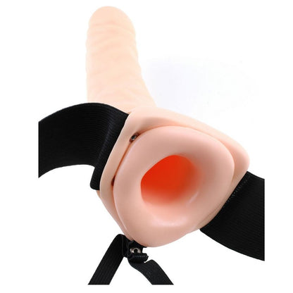 Fetish Fantasy Series strap-on da 19 cm con cavo naturale, dispositivo di giochi erotici, in dettaglio.