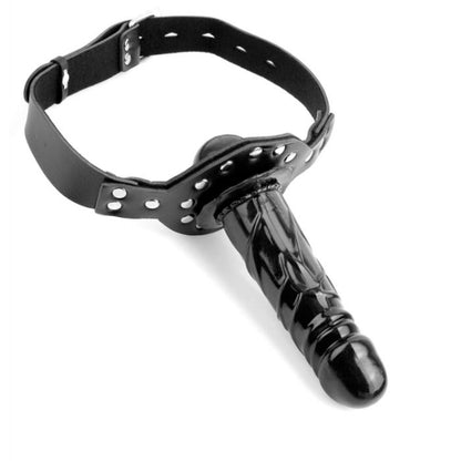 Gagliardetto fetish fantasy series con palla gag e dildo in silicone, nero, dettagli realistici e comfort, prodotto BDSM di alta qualità