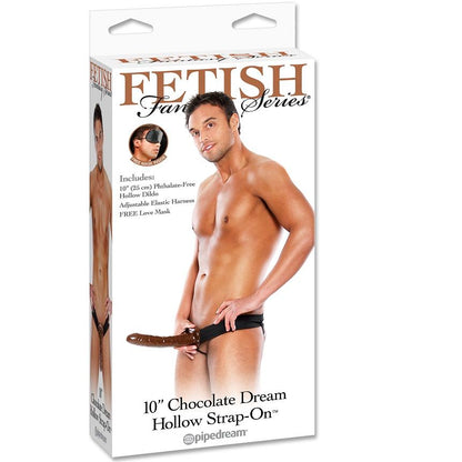 Strap-on Hollow Chocolate Dream della serie Fetish Fantasy, dotato di superficie liscia e design realistico in cioccolato.