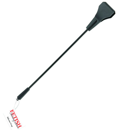 Cinghia in silicone della serie Fetish Fantasy, cinturino nero con manico, ideale per giochi BDSM e ruolo.