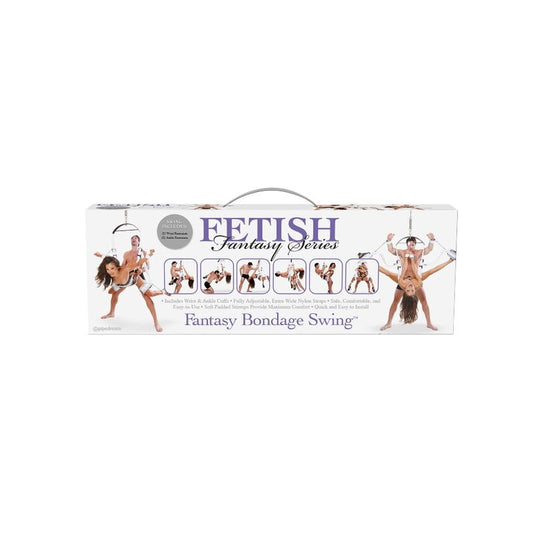 Alt text: Alternativa di bondage Fetish Fantasy Series con struttura stabile, cinghie regolabili e dettagli in tessuto nero.