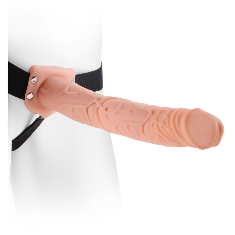 Imbracatura regolabile per pene realistico FETISH FANTASY SERIES, lunghezza 28 cm, in dettaglio con materiali di alta qualità.