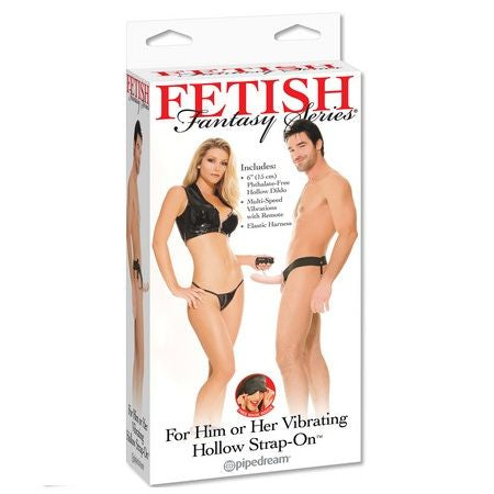 Imbracatura vibrante FETISH FANTASY SERIES, design hollow, per lui e lei, lunghezza 14 cm, dettagli naturali, accessorio intimo.