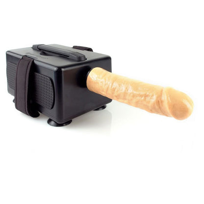 Macchina del sesso portatile della serie Fetish Fantasy, compatta e silenziosa, con pulsanti di controllo e design ergonomico.
