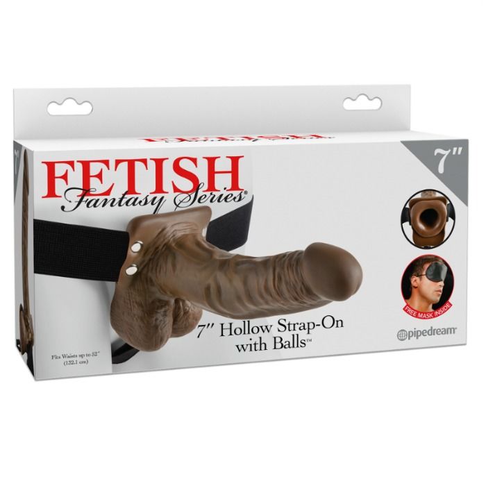 Strap-on Fetish Fantasy Series con cavo da 7 e sfere, accessorio per giochi di bondage e intimità, in stile realistico.