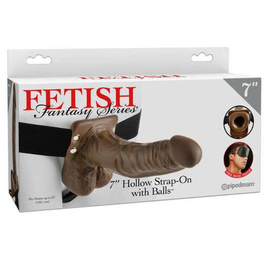 Strap-on Fetish Fantasy Series con cavo da 7 e sfere, accessorio per giochi di bondage e intimità, in stile realistico.