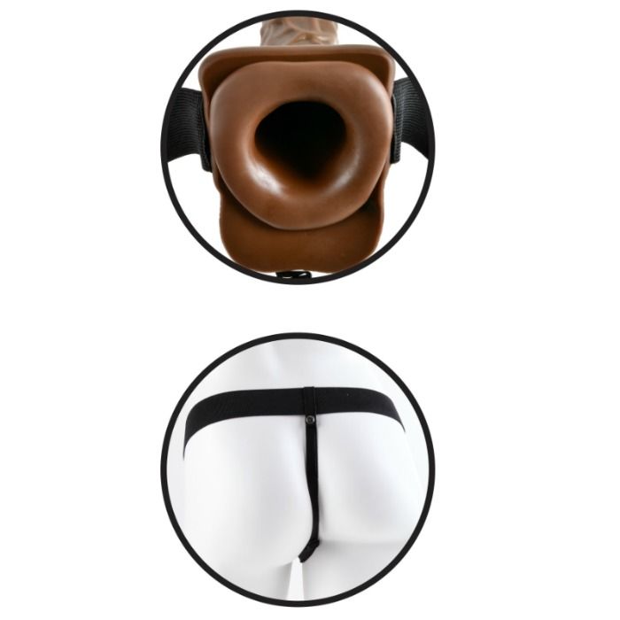 Cavo strap-on della serie Fetish Fantasy con 7 sfere, giocattolo sessuale femminile in silicone, in colore nero.