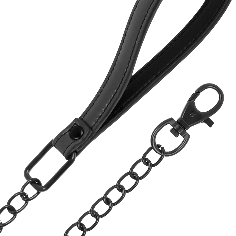 Collana a catena con fodera in neoprene FETISH SUBMISSIVE BONDAGE, accessorio di bondage e sottomissione elegante e resistente