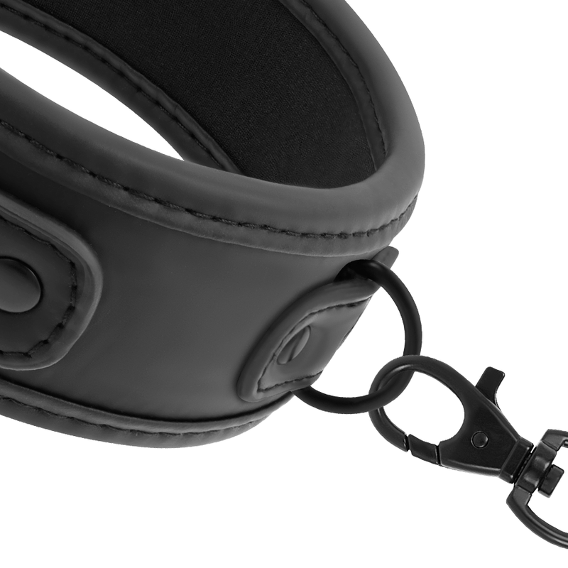 Collana a catena con fodera in neoprene FETISH SUBMISSIVE BONDAGE, accessorio di bondage e sottomissione.