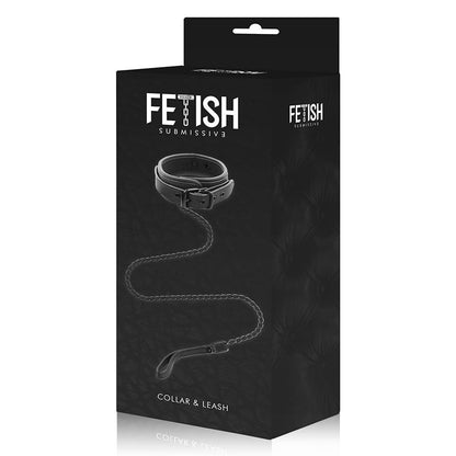 Collana a catena con fodera in neoprene della linea Fetish Submissive Bondage, resistente e comoda per giochi BDSM.