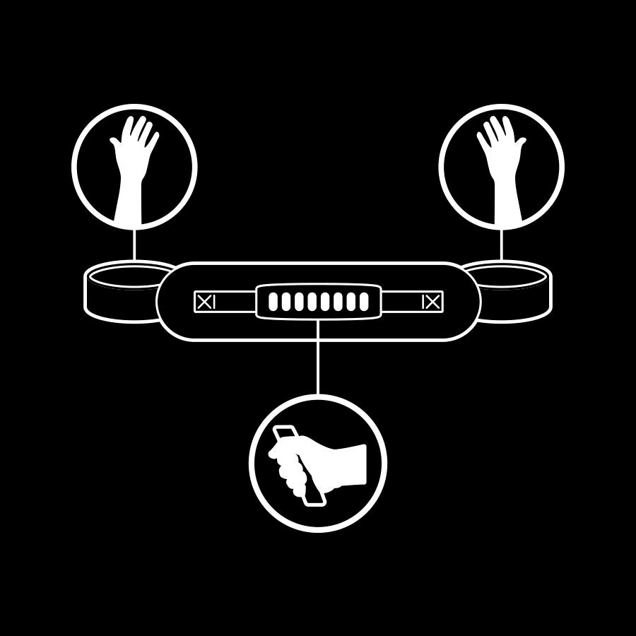 Manette FETISH SUBMISSIVE con fodera in neoprene e maniglia, accessori bondage per giochi di sottomissione, in primo piano