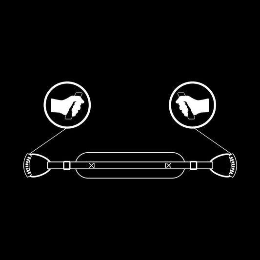 Pettorina Doggy Style FETISH SUBMISSIVE BONDAGE in neoprene, con design aperto e fodera morbida, ideale per giochi di sottomissione
