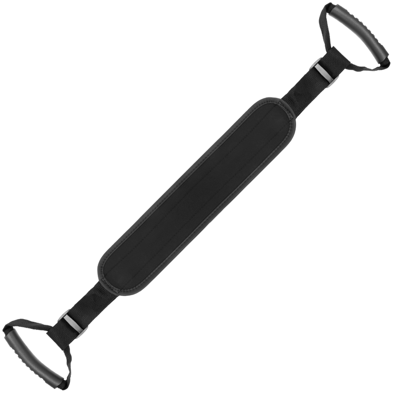 Pettorina Doggy Style FETISH SUBMISSIVE BONDAGE con fodera in neoprene, design fetish e stile submisivo, nero e regolabile