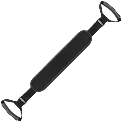 Pettorina Doggy Style FETISH SUBMISSIVE BONDAGE con fodera in neoprene, design fetish e stile submisivo, nero e regolabile