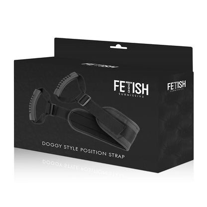 Pettorina in stile Doggy Style FETISH SUBMISSIVE BONDAGE con fodera in neoprene, cinturino regolabile e dettagli robusti.
