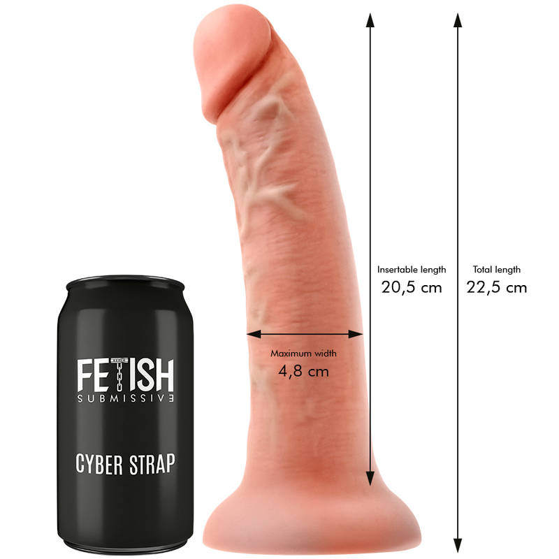 Imbragatura fetish submissive Cyber Strap con telecomando e tecnologia Dildo WatchMe L, dotata di dettagli moderni e design ergonomico.
