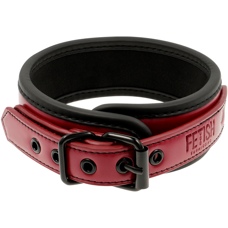 Collana a catena con fodera in neoprene del brand FETISH SUBMISSIVE DARK ROOM, accessorio di abbigliamento fetish.