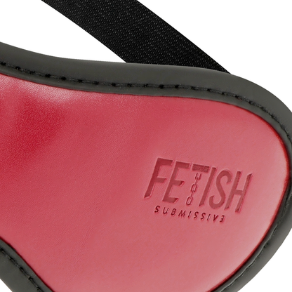 Maschera vegana in pelle con fodera in neoprene di FETISH SUBMISSIVE DARK ROOM, copre il volto e crea un look misterioso e seducente