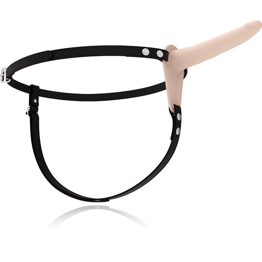 Imbracatura fetish submissive in silicone flesh da 15 cm, prodotto FETISH SUBMISSIVE HARNESS, con dettagli regolabili e resistente